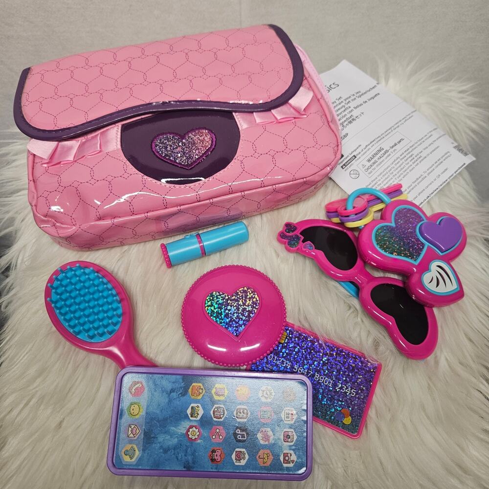 New!  8-Piece Pretend Play Purse Toy with Accessories for Girls